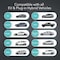 Lectron Level 1 EV Charger - ETL Certified, 110V, 15 Amp, 16 ft Extension Cord, J1772 Cable LECHG5-15-15ABLKUS - alternate 4